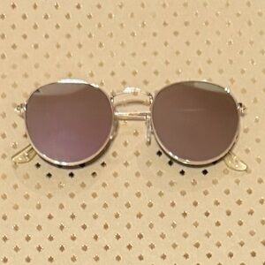 🆕 NEW Unisex UV400 Gold and Pink Reflective Sunglasses